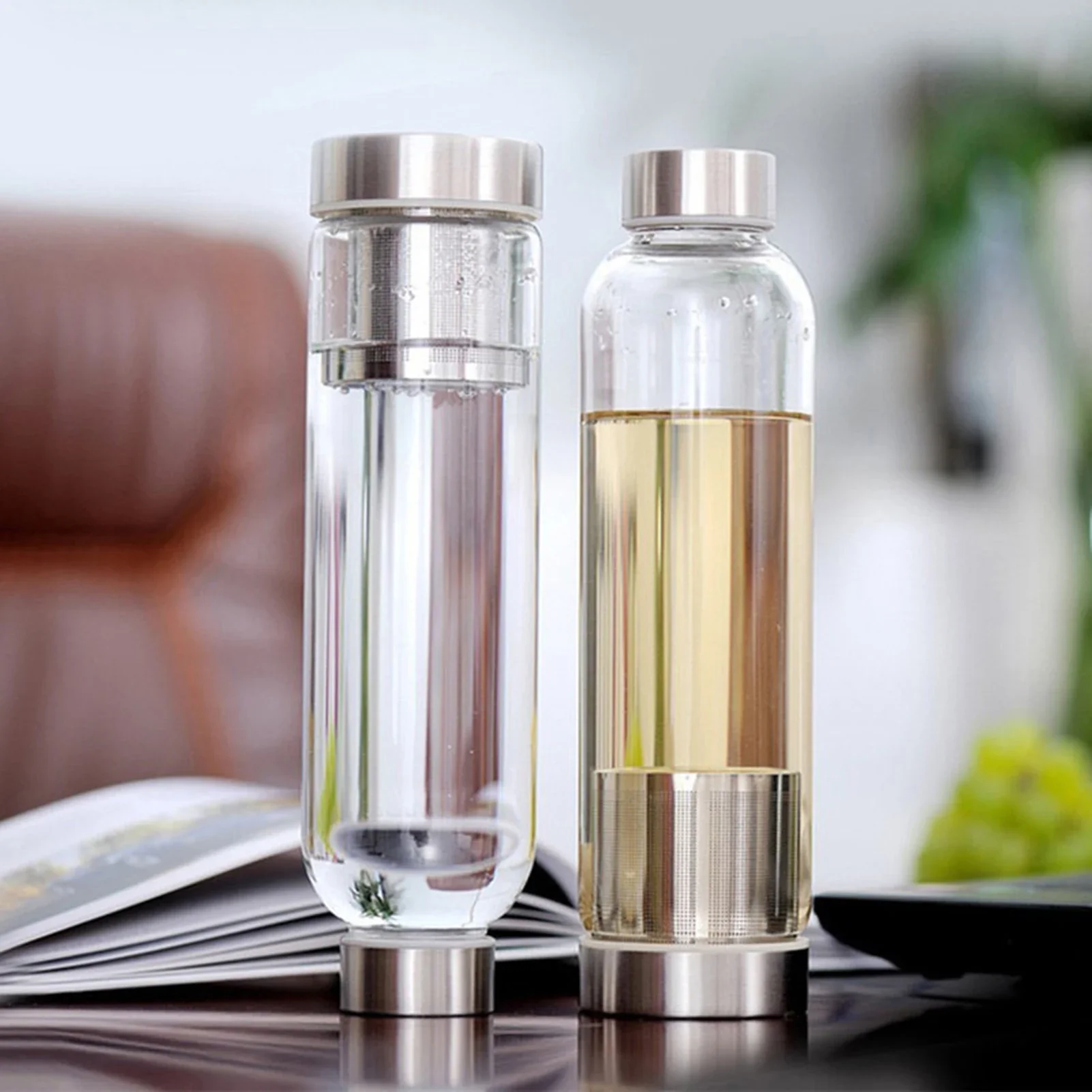 Outdoor Sport Glass Water Bottle - Glass Sport Water Bottle Tea Infuser