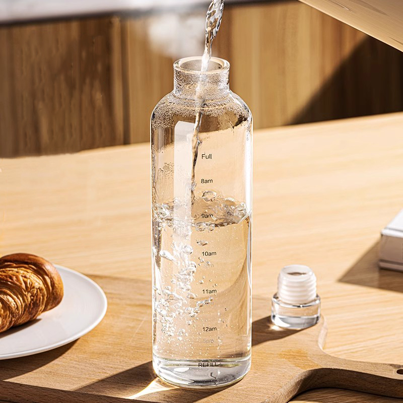 FOME 500/750/1000ml Glass Spor - đánh giá và giá Outdoor Sport Glass Water Bottle