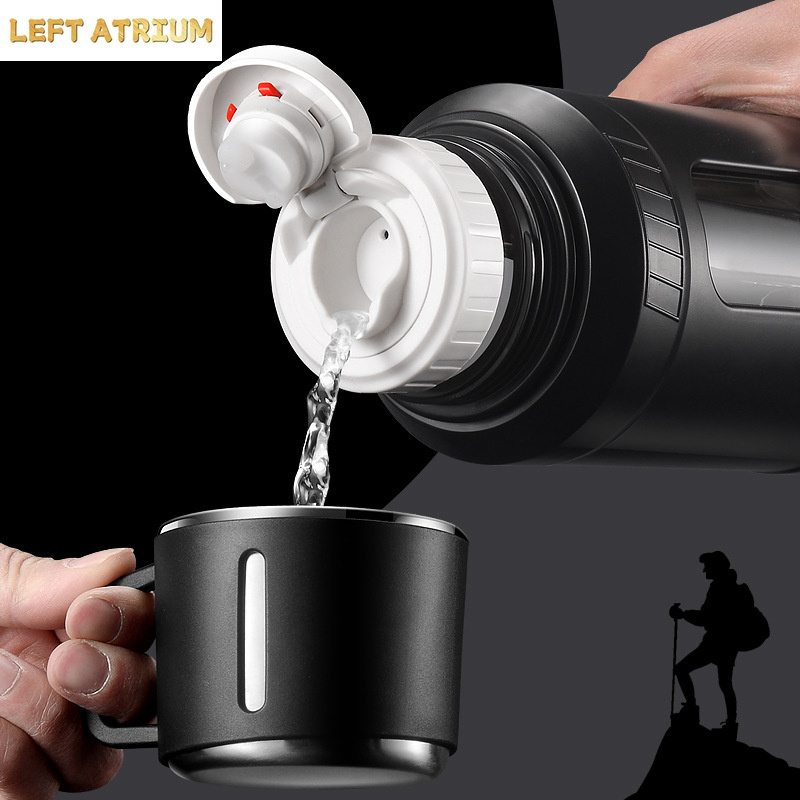 Large Capacity 2L Glass Water  - đánh giá và giá Outdoor Sport Glass Water Bottle