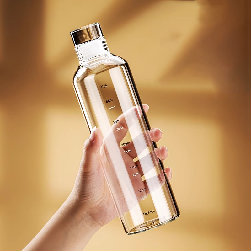500/750/1000ml Glass Sport Wat - đánh giá và giá Outdoor Sport Glass Water Bottle